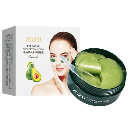 60 Pcs Avocado Collagen Mask Natural Moisturizing Gel Eye Patches Reduce Dark Circles Eye Wrinkle Korea Skin Care Eye Masks