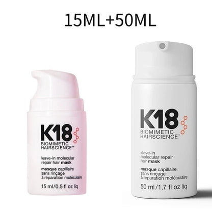 150ML K18 Repair Hair Mask Leave-In Molecular Damage Restore Soft Hair Deep Keratin Scalp Treatment Hair Care Product New