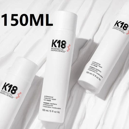 150ML K18 Repair Hair Mask Leave-In Molecular Damage Restore Soft Hair Deep Keratin Scalp Treatment Hair Care Product New