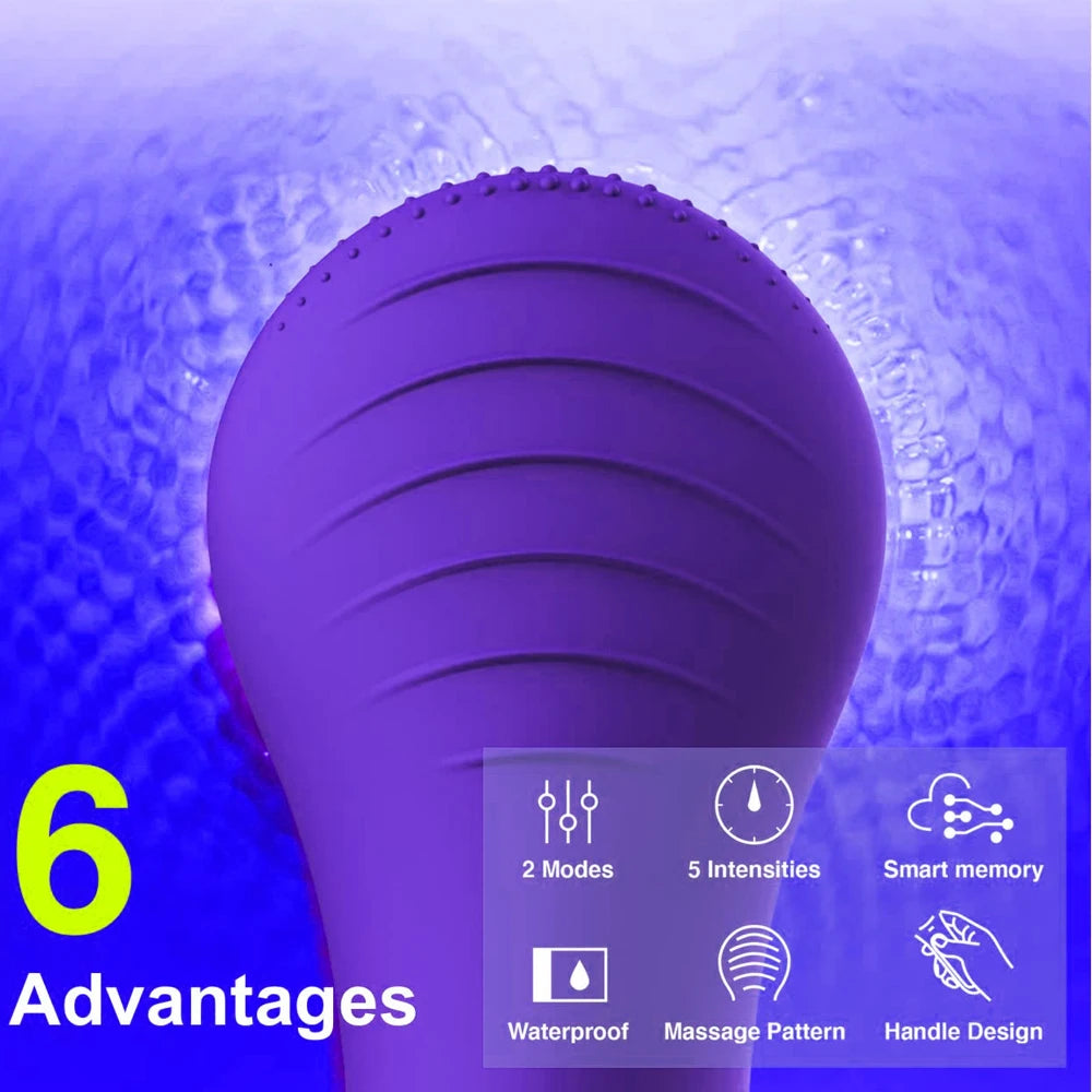 Sonic Facial Cleansing Brush, Waterproof Face Scrub Brush for Men & Women, Rechargeable Face Brushes for Cleansing and Exfoliati