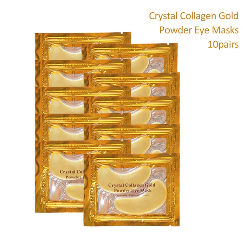 Skin Care Crystal Eye Patches Fade Dark Circles Gold Collagen Eye Mask Keep Moisturizing Firming Skin anti Aging Wrinkle