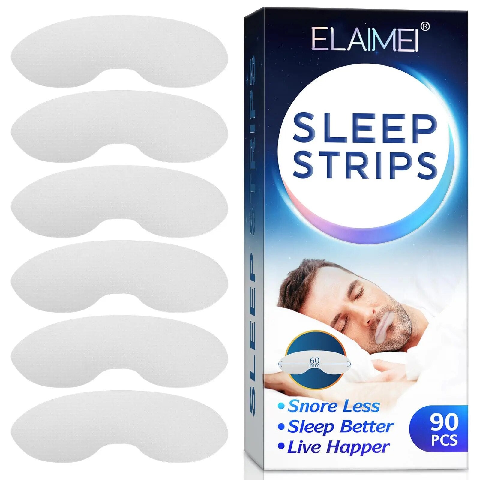 Sleeping Mouth Tape 90/120 Pcs Sleep Strips for Less Mouth Breathing Improve Sleeping Quality Instant Snoring Relief