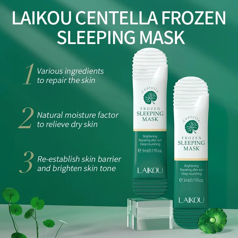 20Pcs/10Pcs Centella Moisturizing Sleeping Mask Deep Hydrating Nourishing Repairs after Sun Exposure Facial Skin Care Repairing