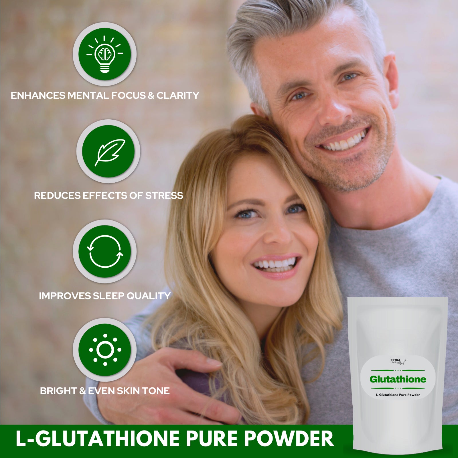 Glutathione Powder Pure Antioxidant Australian Owned anti Aging Detox Lighten