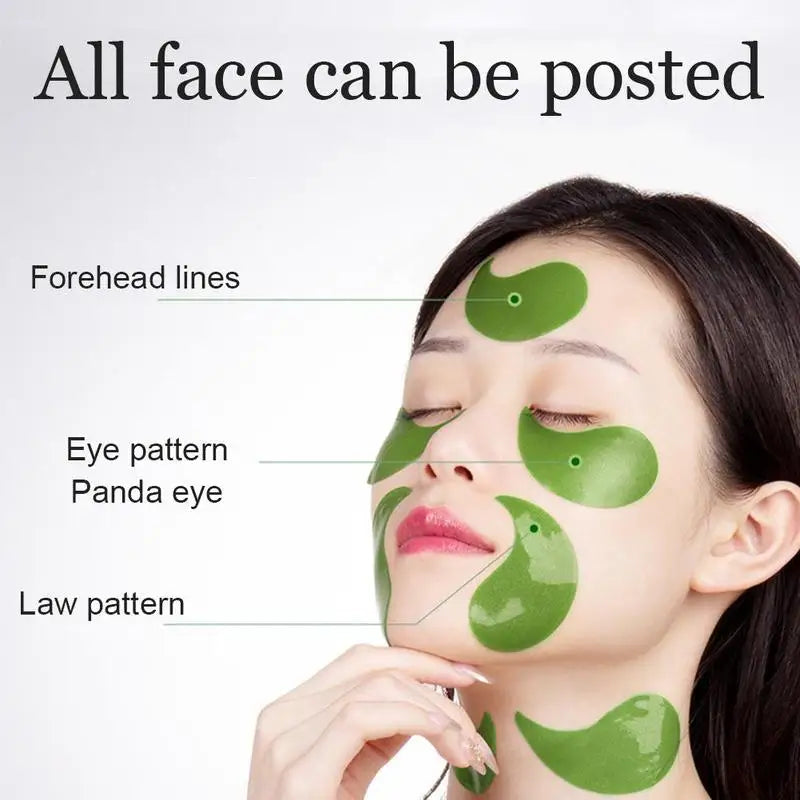 60 Pcs Avocado Collagen Mask Natural Moisturizing Gel Eye Patches Reduce Dark Circles Eye Wrinkle Korea Skin Care Eye Masks