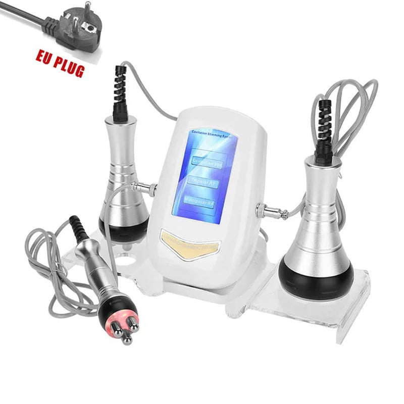 Metal Head 40K Cavitation Body Slimming Massage Machine Weight Loss Facial Radio Frequency Skin Tightening Beauty Device