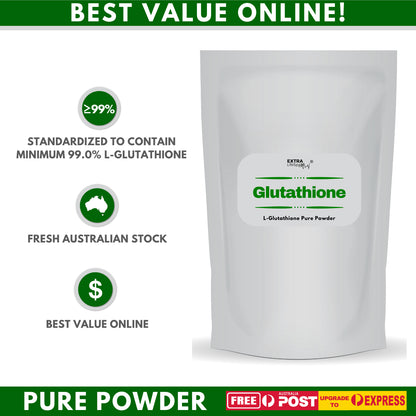 Glutathione Powder Pure Antioxidant Australian Owned anti Aging Detox Lighten