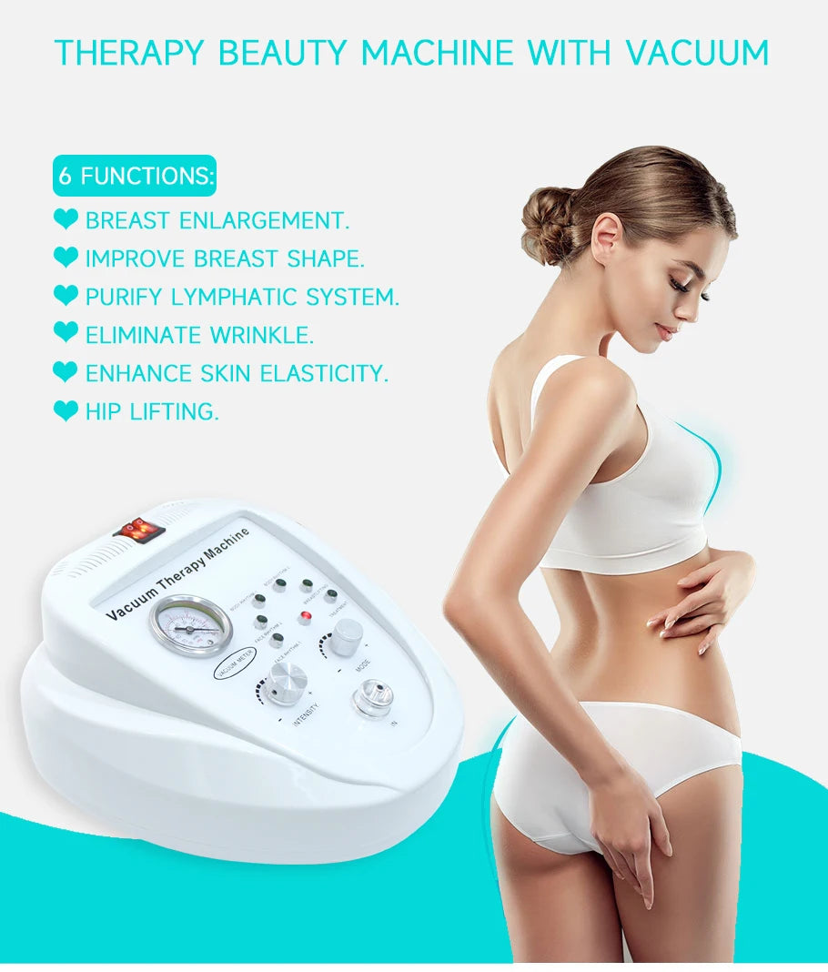 Vacuum Breast Enlargement Butt Lifting Machine Roller Face Tightening Body Shaping Beauty Device Vacuum Therapy Equipment