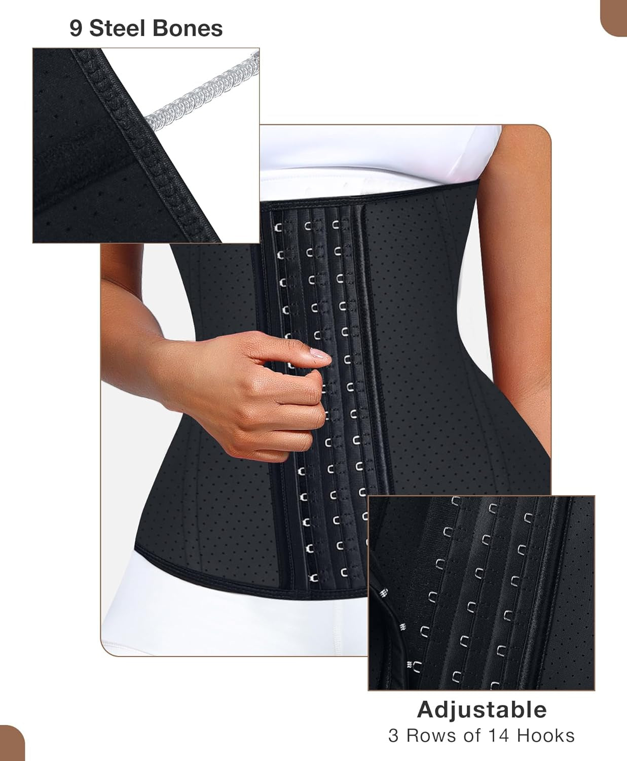 Waist Trainer for Women Latex Waist Cincher Corset