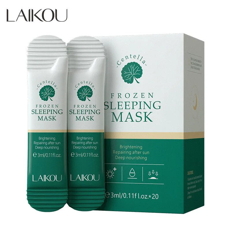 20Pcs/10Pcs Centella Moisturizing Sleeping Mask Deep Hydrating Nourishing Repairs after Sun Exposure Facial Skin Care Repairing