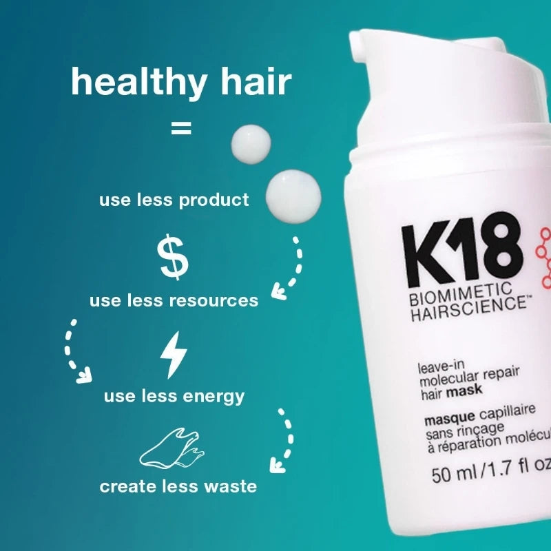 150ML K18 Repair Hair Mask Leave-In Molecular Damage Restore Soft Hair Deep Keratin Scalp Treatment Hair Care Product New