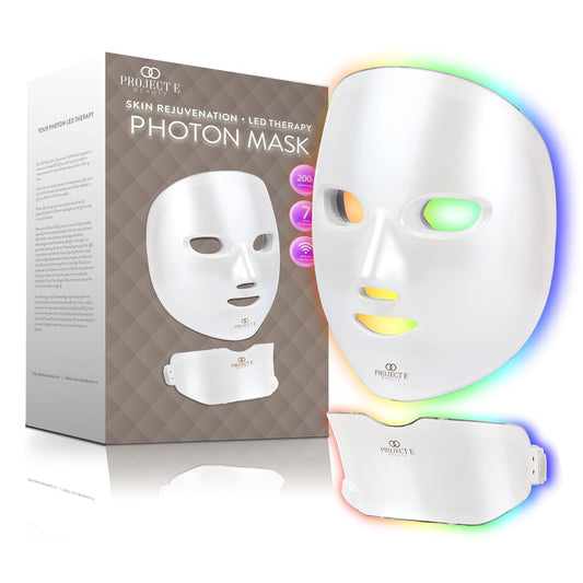 LED Light Therapy Mask | LED Face & Neck Mask | Skin Rejuvenation | 7 Colors | anti Aging | Reduce Wrinkles | Anti-Inflammation | Brightening Skincare Mask