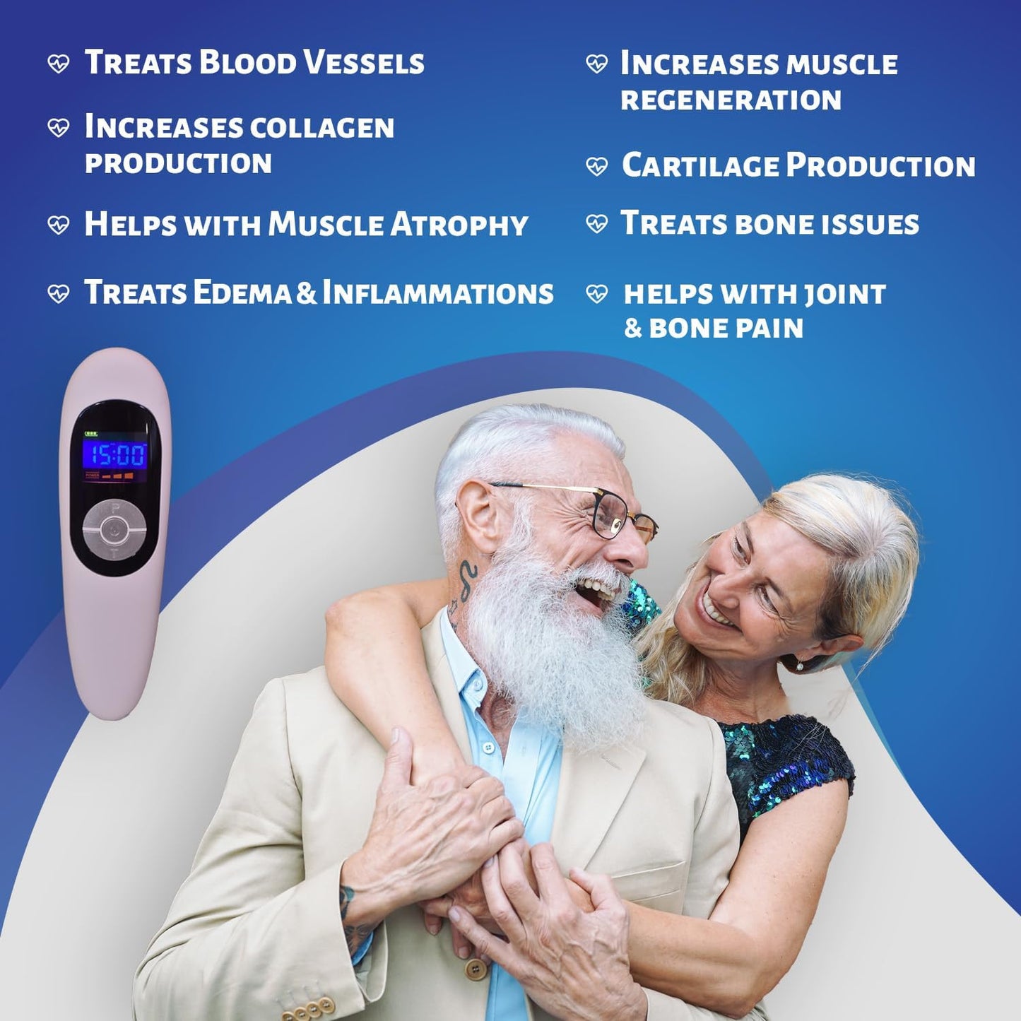 Pain Relief Cold Laser Therapy Device Unit LLLT Red Light Portable Handheld Unit 650Nm+808Nm