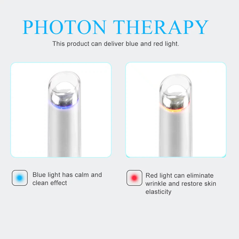 Eye Massager, Electric Negative Ion Photon Therapy Eye Lip Massager Wrinkles Removal anti Aging