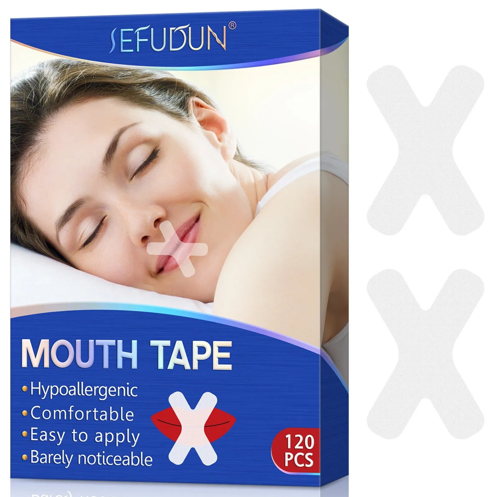 Sleeping Mouth Tape 90/120 Pcs Sleep Strips for Less Mouth Breathing Improve Sleeping Quality Instant Snoring Relief