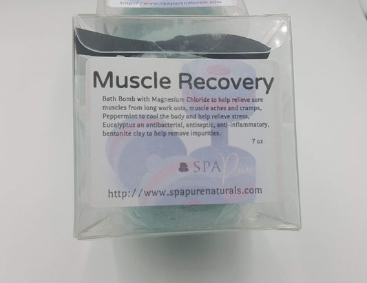 Muscle Rehab for Athletes (Muscle Recovery) Bath Fizzie XL with Magnesium Chloride Helps Relieve Sore Muscles after Work Outs, Muscle Aches and Cramps, 7 Oz Each (1)