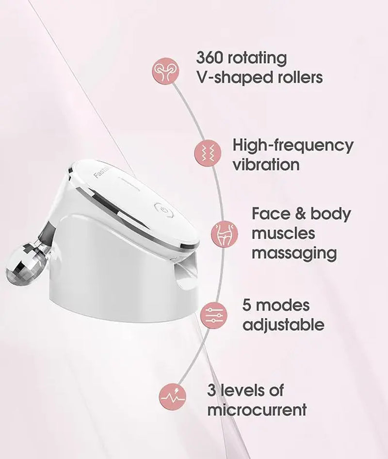 MCSYPOAL Microcurrent-Facial-Device-Skin Tightening Device, Microcurrent Facial Massager, Face Massager Roller for Face Lift, Wrinkle Removal, anti Aging, Skin Rejuvenation