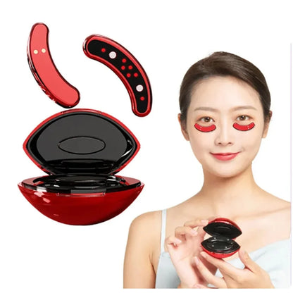 Mini Eye Beauty Device EMS Micro-Current Eye Massager anti Aging Dark Circle Wrinkle Removal Heating Therapy