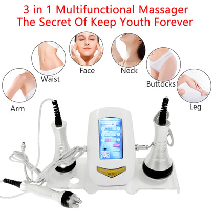 Metal Head 40K Cavitation Body Slimming Massage Machine Weight Loss Facial Radio Frequency Skin Tightening Beauty Device