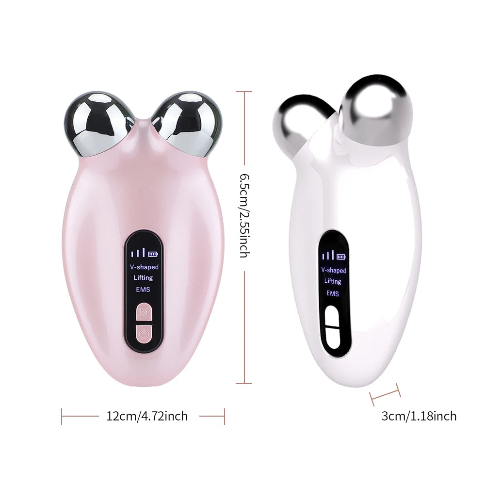 Facial Massager EMS Microcurrent Roller Massage for Face Lifting Skin Tighten Wrinkle Removal Electric Massage Beauty Devices