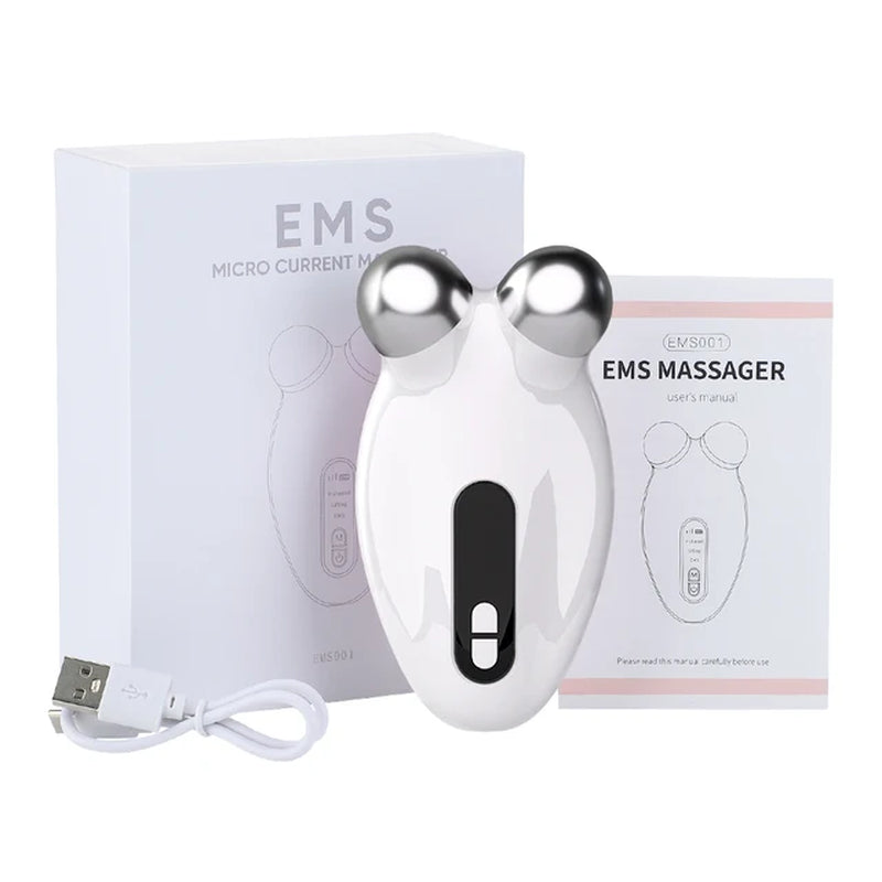 Facial Massager EMS Microcurrent Roller Massage for Face Lifting Skin Tighten Wrinkle Removal Electric Massage Beauty Devices