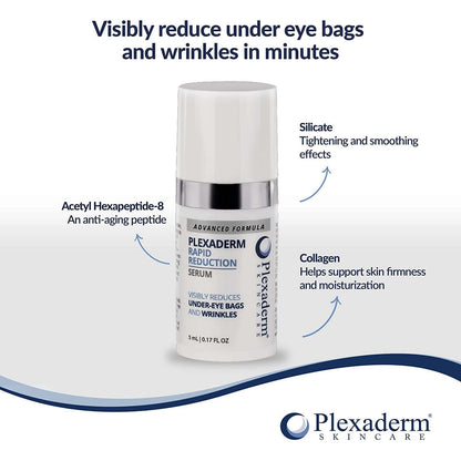 Plexaderm Rapid Reduction Eye Serum - Advanced Formula - anti Aging Serum Visibl