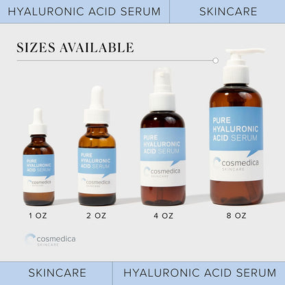 Hyaluronic Acid Serum for Skin 100% Pure anti Aging Serum Intense Hydration 2Oz