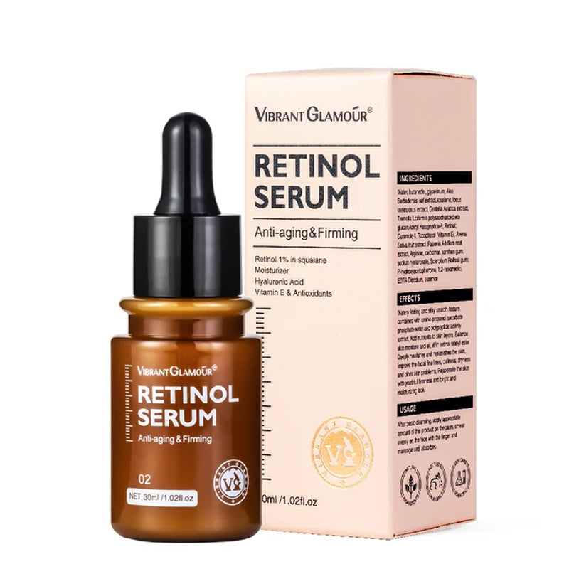 Retinol Face Serum anti Aging Reduce Fine Lines Wrinkles Skin Lightening Cream Whitening Brightening Moisturizing Facial Serum