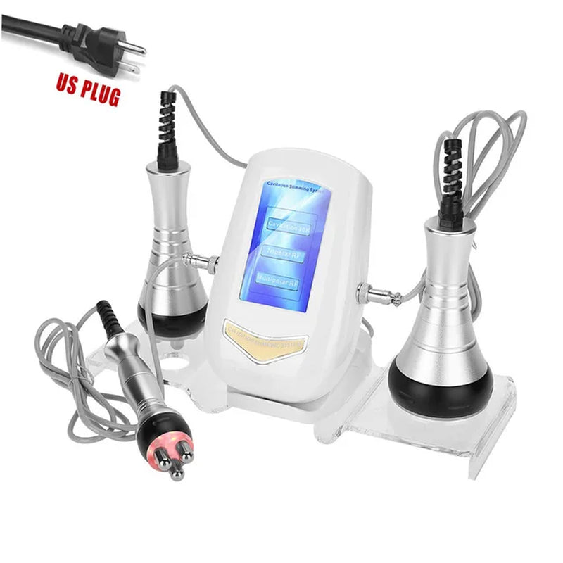 Metal Head 40K Cavitation Body Slimming Massage Machine Weight Loss Facial Radio Frequency Skin Tightening Beauty Device