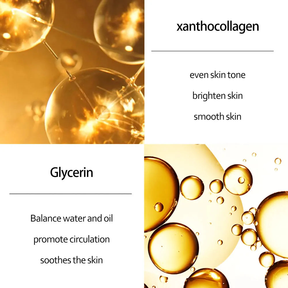 Skincare Product 24K Gold Niacinamide Face Serum anti Aging Hyaluronic Acid for Face Shrinks Pores Korean Skin Care Products