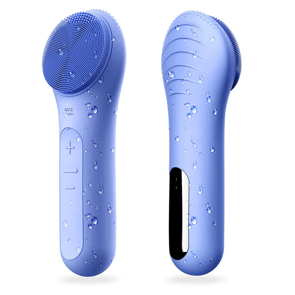 Sonic Facial Cleansing Brush, Waterproof Face Scrub Brush for Men & Women, Rechargeable Face Brushes for Cleansing and Exfoliati