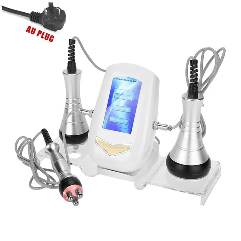 Metal Head 40K Cavitation Body Slimming Massage Machine Weight Loss Facial Radio Frequency Skin Tightening Beauty Device