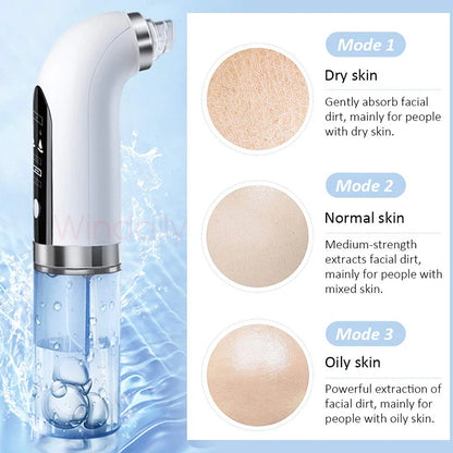 2024 Blackhead Remover Pore Vacuum Cleaner Electric Micro Small Bubble Facial Cleasing Machine USB Rechargeable Beauty Device